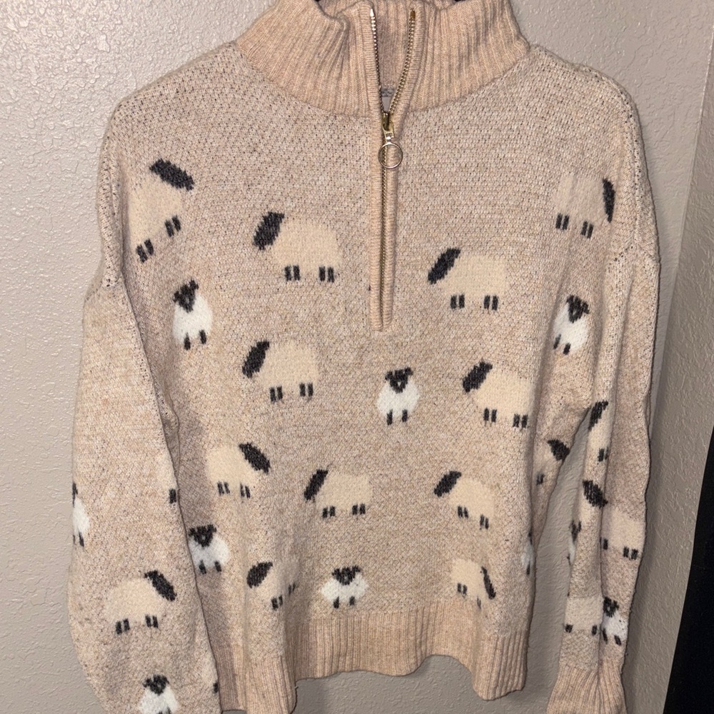 LOFT Sheep Pattern Sweater